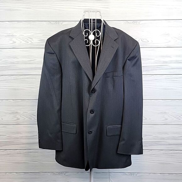 Alfani Men's classic fit grey solid suit jacket Size 48R - Picture 1 of 12